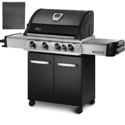 Picture of Legend 485 Propane Gas Grill with Infrared Side and Rear Burners, Black