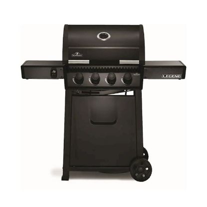 Picture of Legend 425 Propane Gas Grill with Range Side Burner, Black