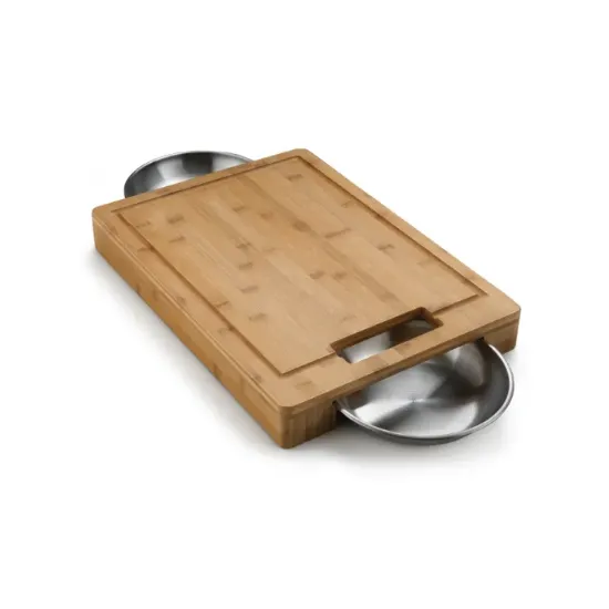 Picture of PRO Cutting Board with Stainless Steel Bowls