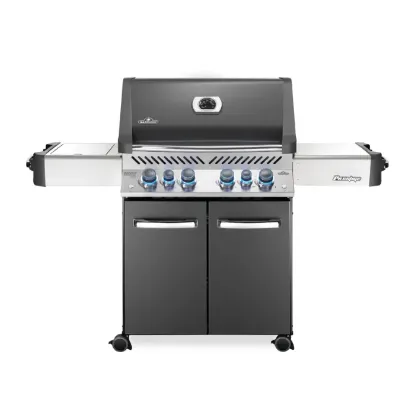 Picture of Prestige® 500 Propane Gas Grill with Infrared Side and Rear Burners, Grey