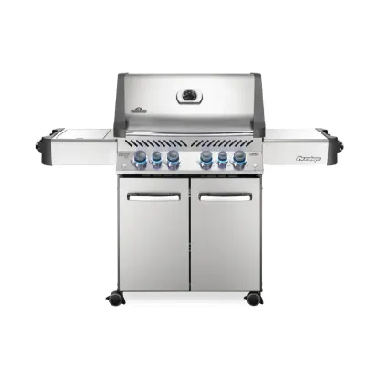 Picture of Prestige® 500 Propane Gas Grill with Infrared Side and Rear Burners, Stainless Steel