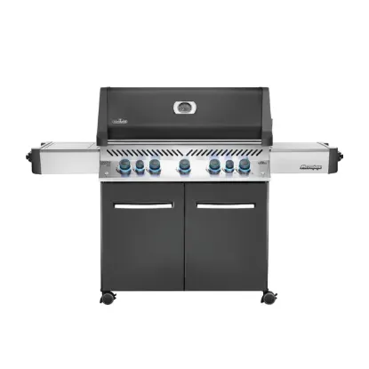 Picture of Prestige® 665 Propane Gas Grill with Infrared Side and Rear Burners, Grey