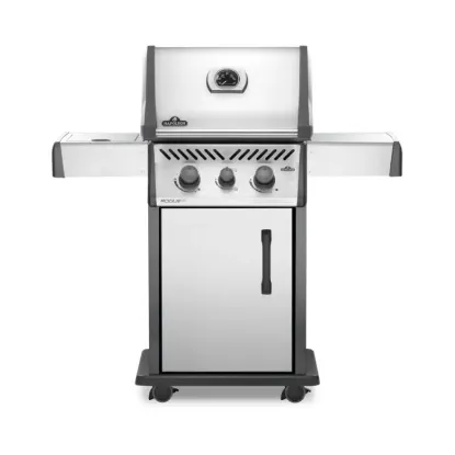 Picture of Rogue® XT 365 Propane Gas Grill with Infrared Side Burner, Stainless Steel