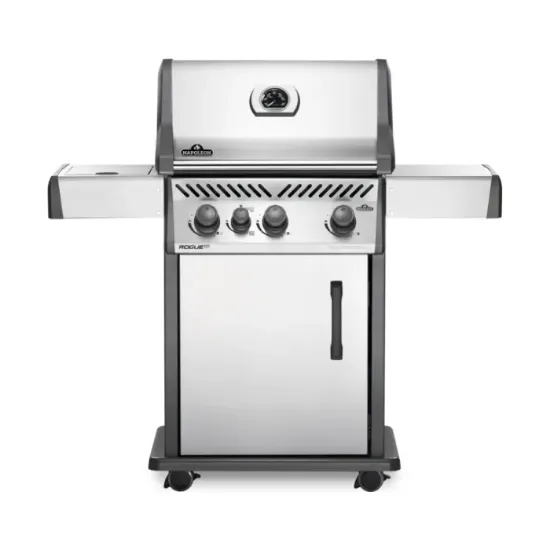 Picture of Rogue® XT 425 Propane Gas Grill with Infrared Side Burner, Stainless Steel