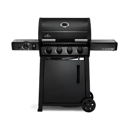 Picture of Legend 425 Propane Gas Gril with Infrared Side Burner, Black